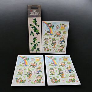 1984 Hallmark St. Patrick's Irish Leprechaun & Mrs. Grossman's Vintage Stickers